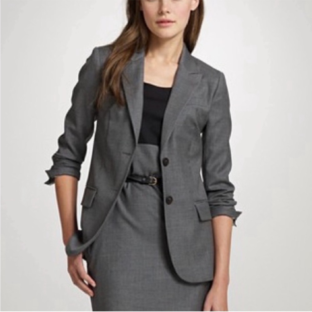 J. Crew 1035 Two Button Blazer Super 120s Wool